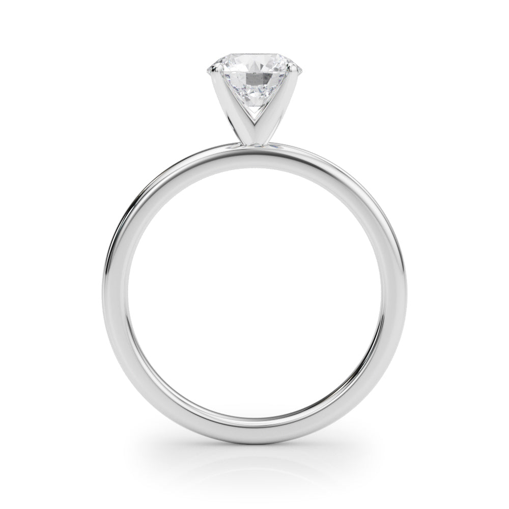 Classic Four-Prong Solitaire Diamond Engagement Ring