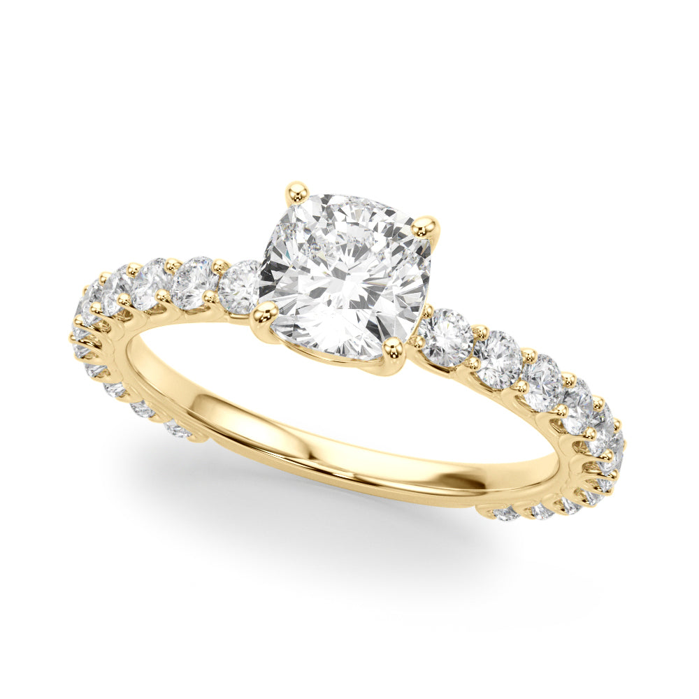 Scalloped Pavé Diamond Engagement Ring (2 ct. tw.)