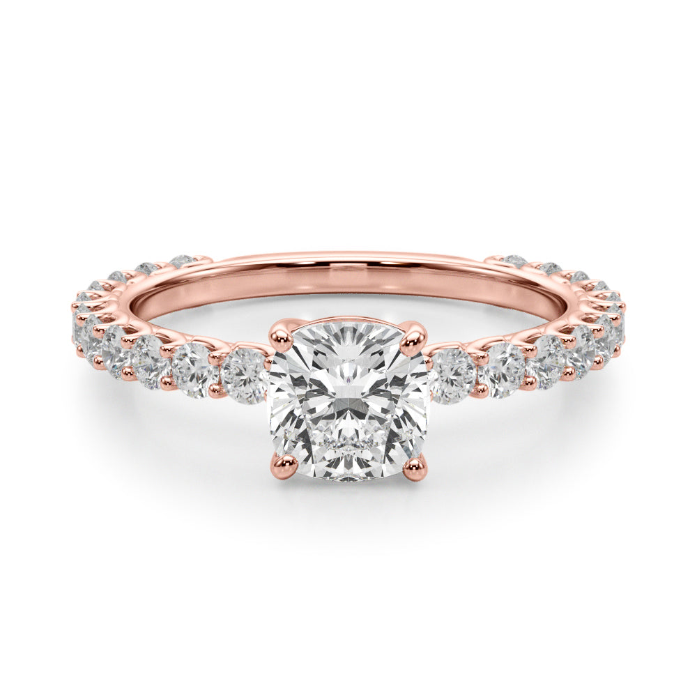 Scalloped Pavé Diamond Engagement Ring (2 ct. tw.)