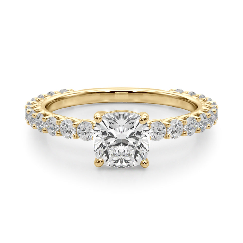 Scalloped Pavé Diamond Engagement Ring (2 ct. tw.)