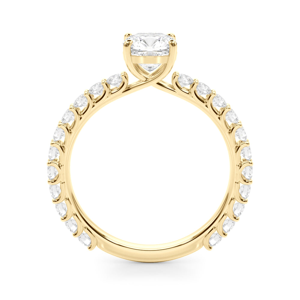Scalloped Pavé Diamond Engagement Ring (2 ct. tw.)