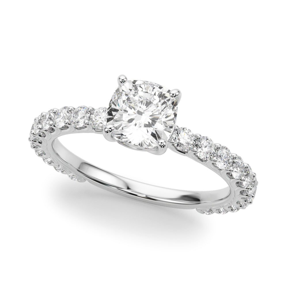 Scalloped Pavé Diamond Engagement Ring (2 ct. tw.)