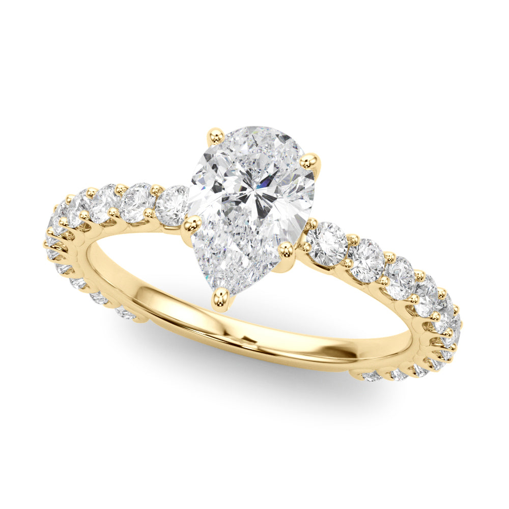Classic Pavé Diamond Engagement Ring