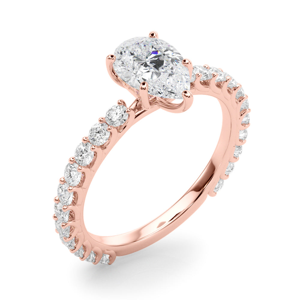 Classic Pavé Diamond Engagement Ring