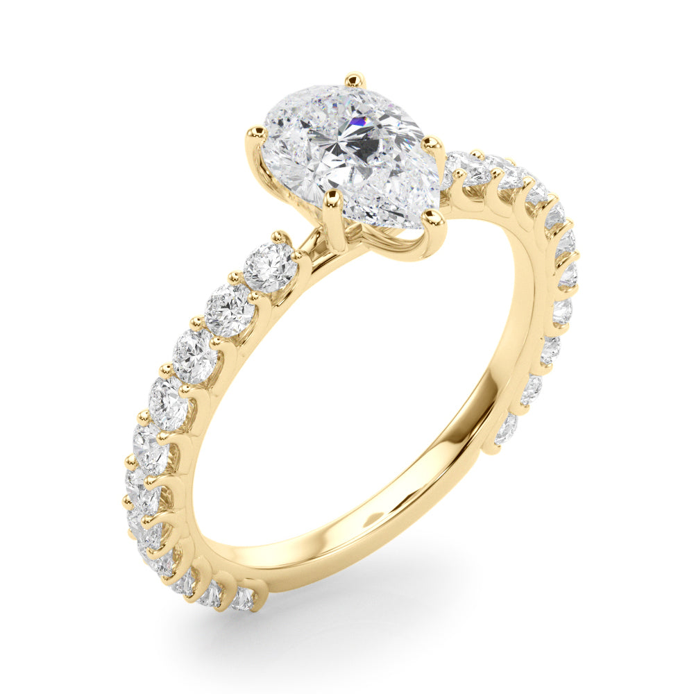 Classic Pavé Diamond Engagement Ring