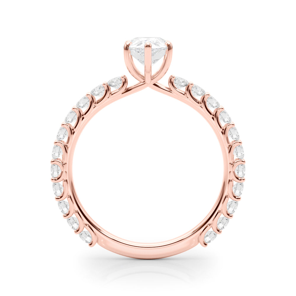 Classic Pavé Diamond Engagement Ring