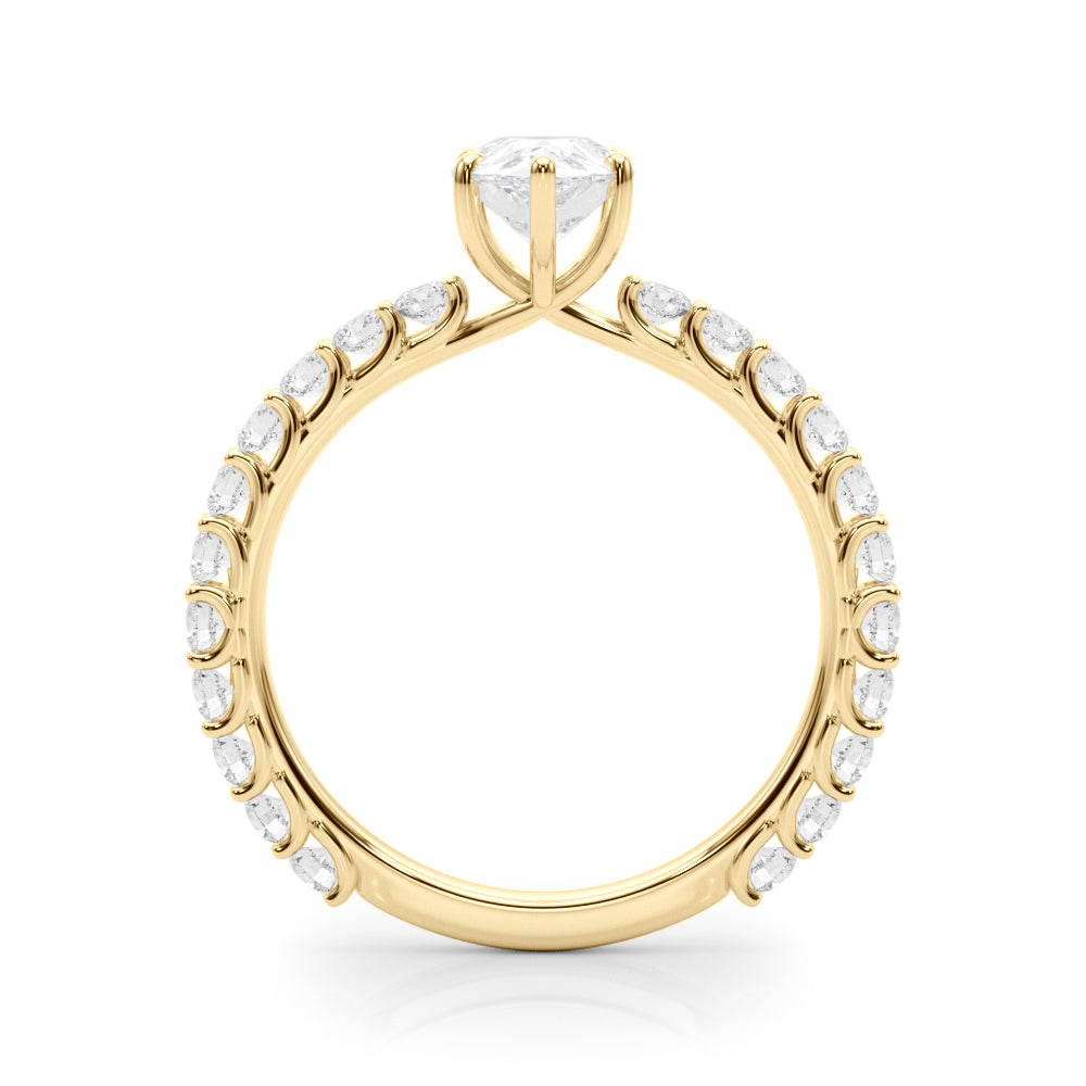 Classic Pavé Diamond Engagement Ring