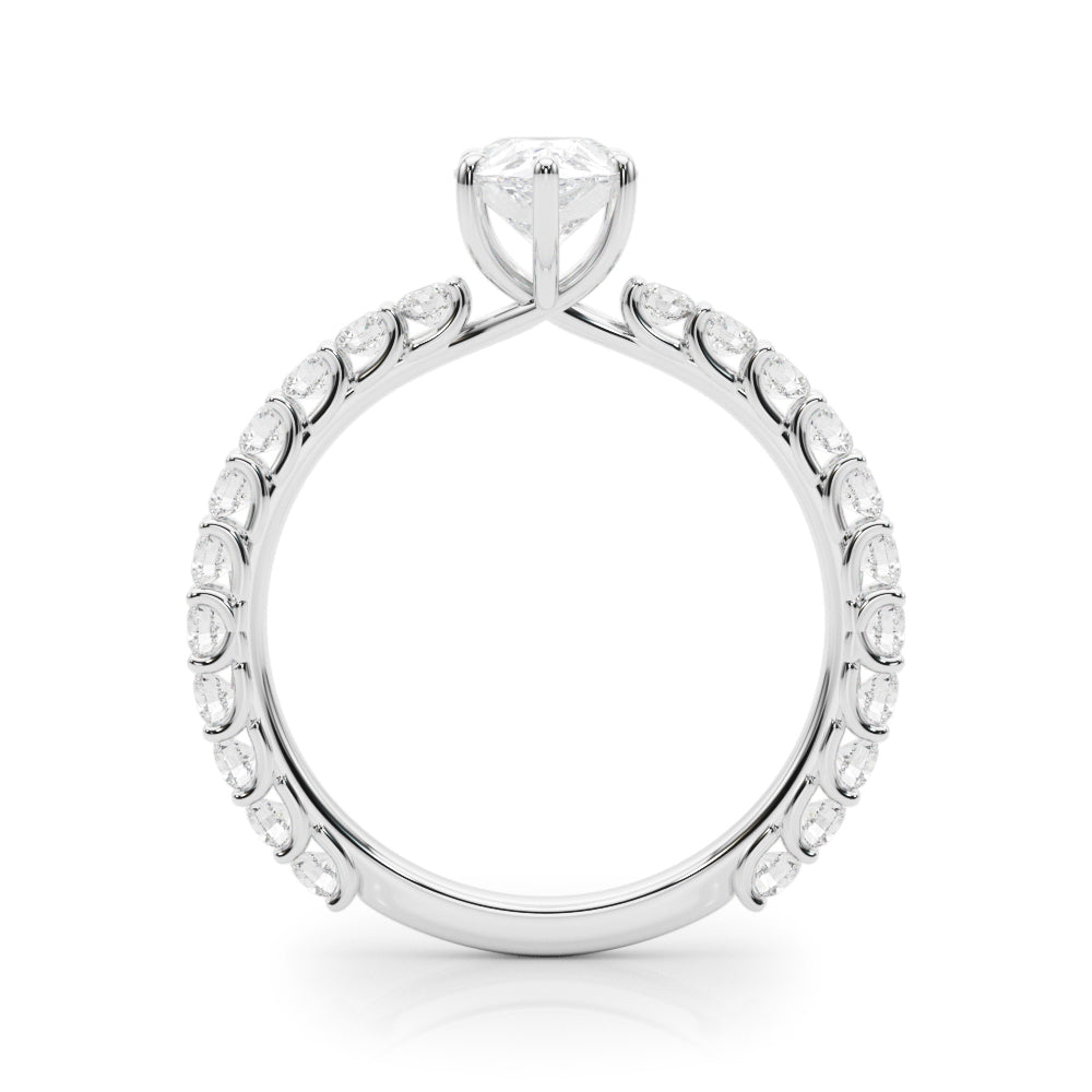 Classic Pavé Diamond Engagement Ring