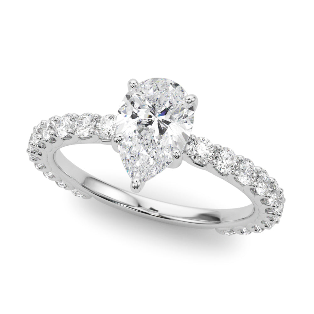 Classic Pavé Diamond Engagement Ring