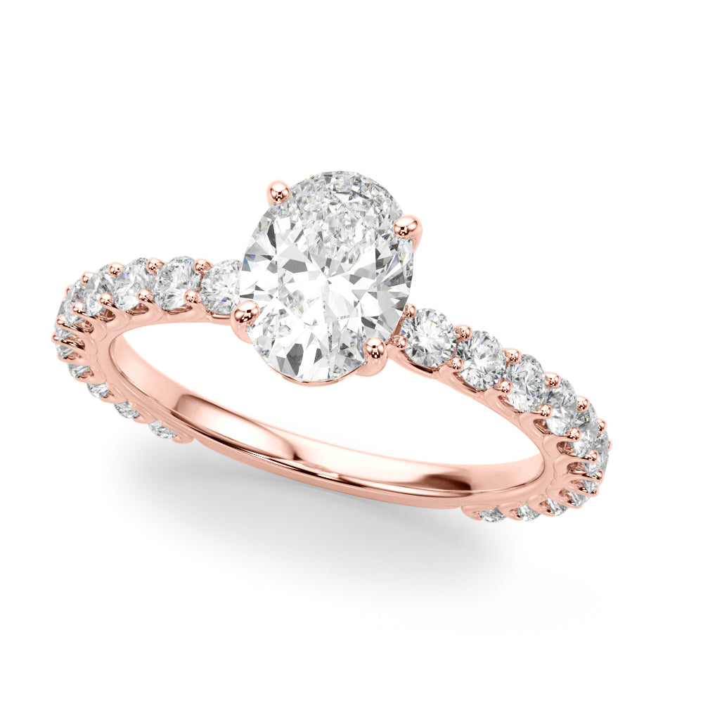 Classic Pavé Diamond Engagement Ring