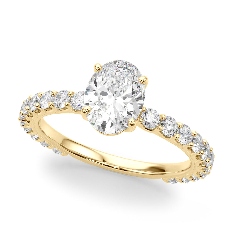 Classic Pavé Diamond Engagement Ring