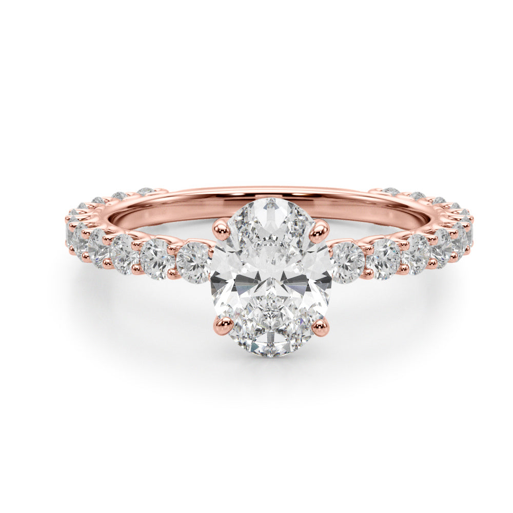 Classic Pavé Diamond Engagement Ring