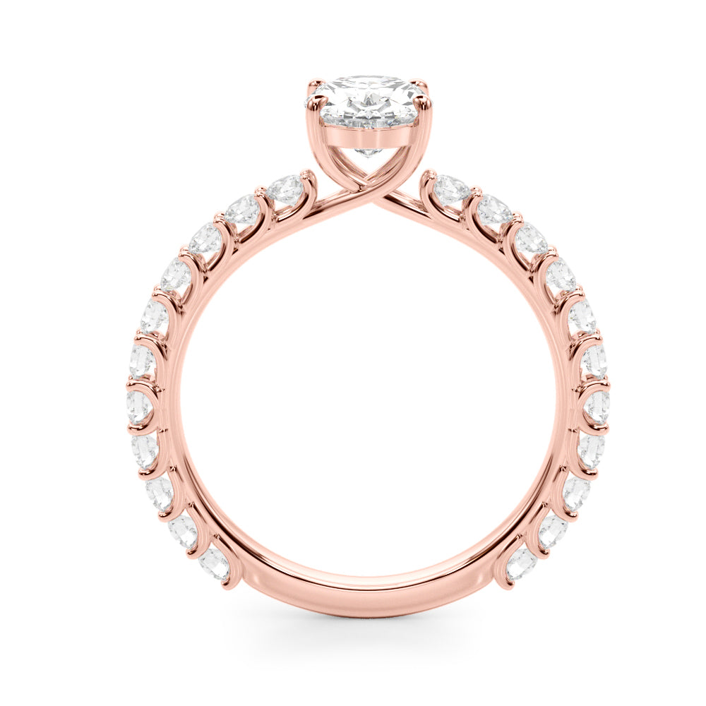 Classic Pavé Diamond Engagement Ring