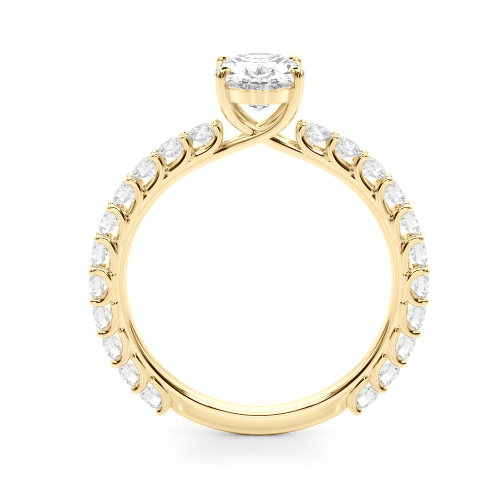 Classic Pavé Diamond Engagement Ring