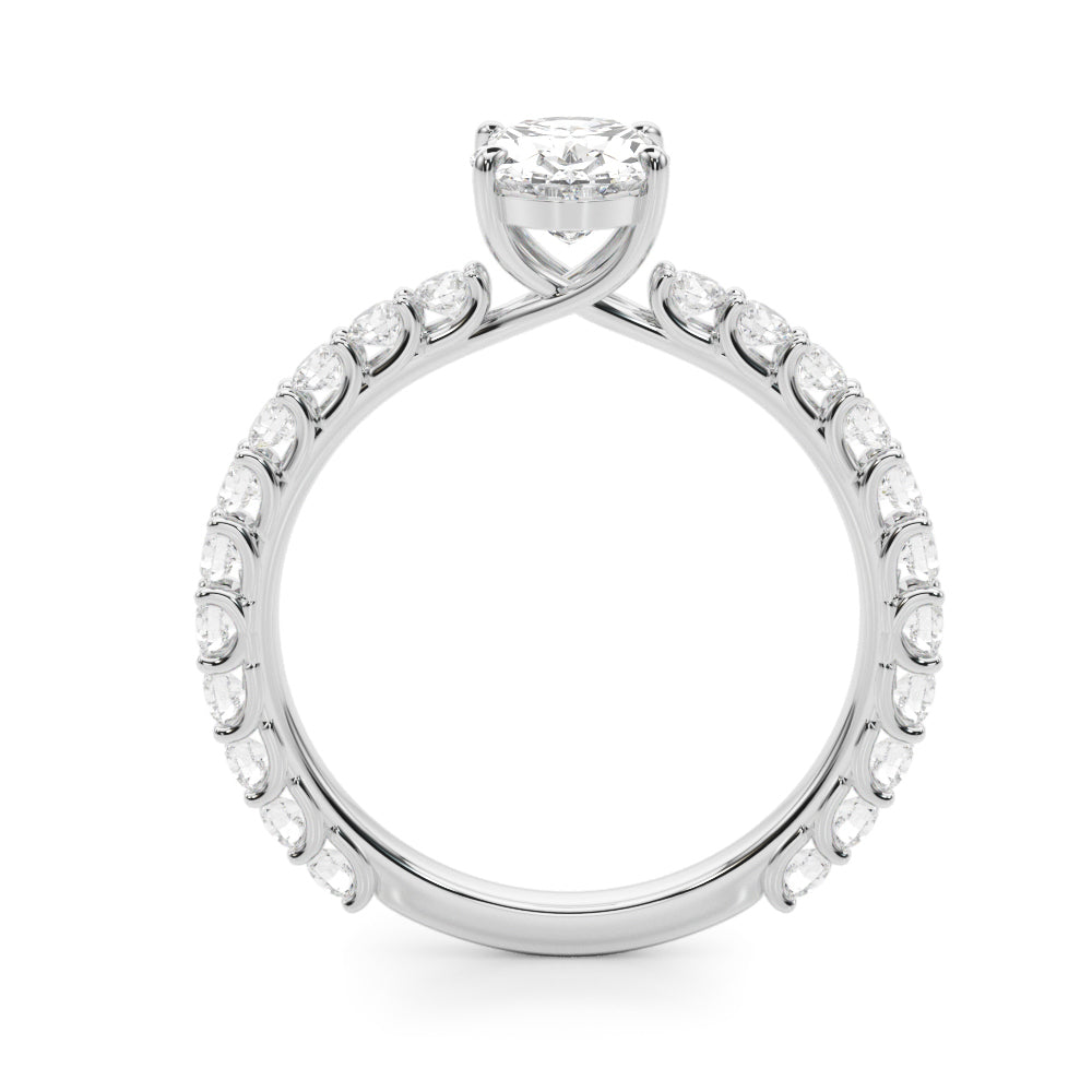 Classic Pavé Diamond Engagement Ring