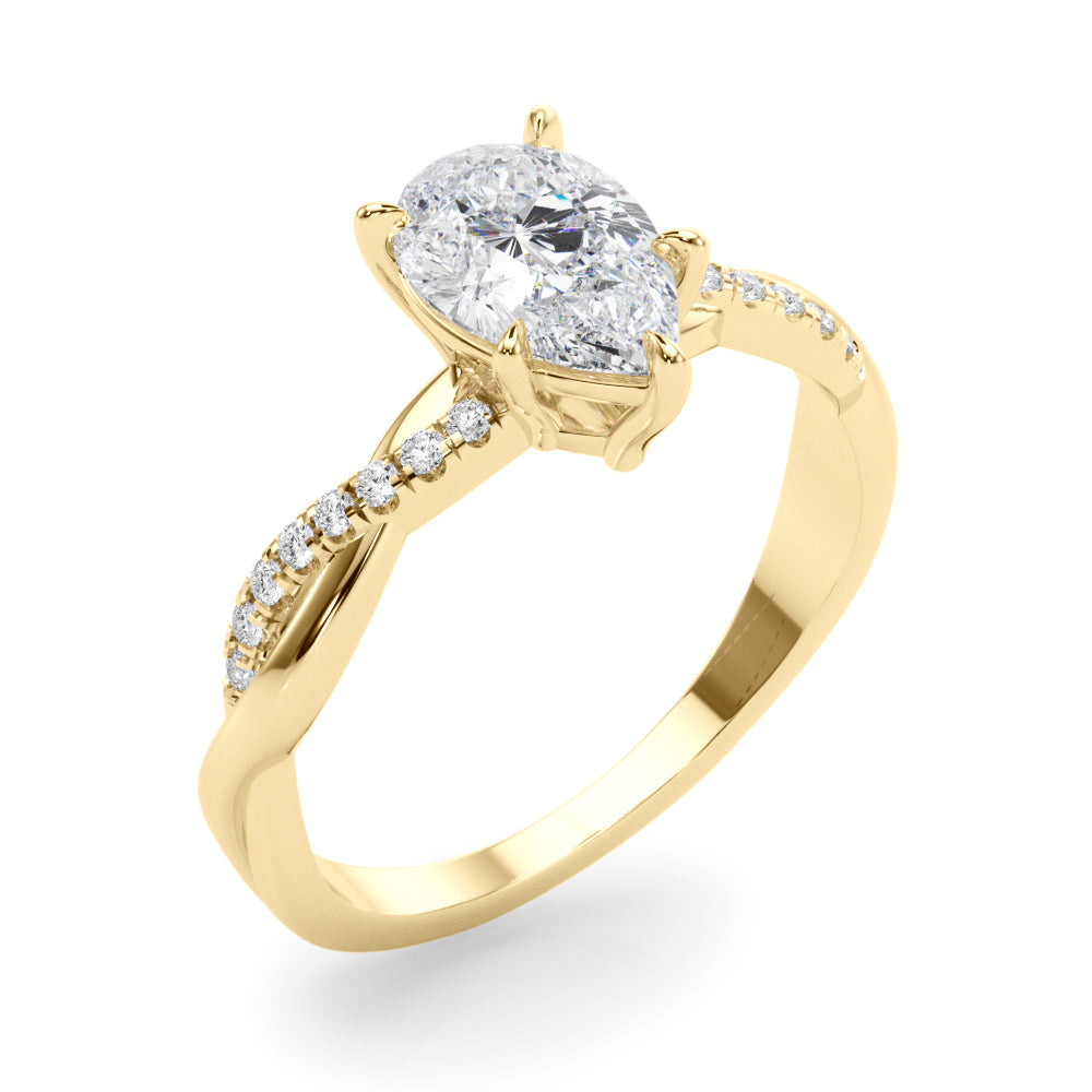 Petite Twist Diamond Engagement Ring (1/2 ct. tw.)