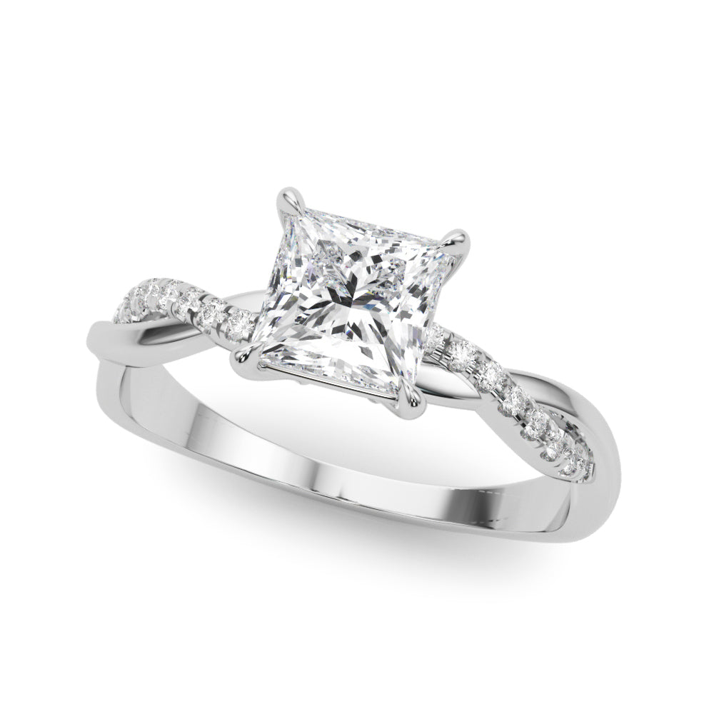 Petite Twist Diamond Engagement Ring (3/4 ct. tw.)