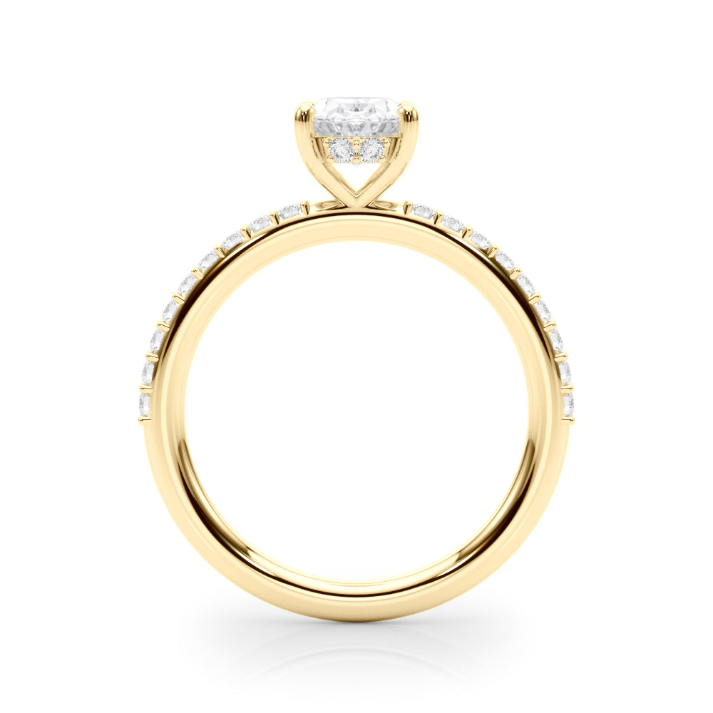 Petite Pavé Diamond Engagement Ring (1/3 ct. tw.)