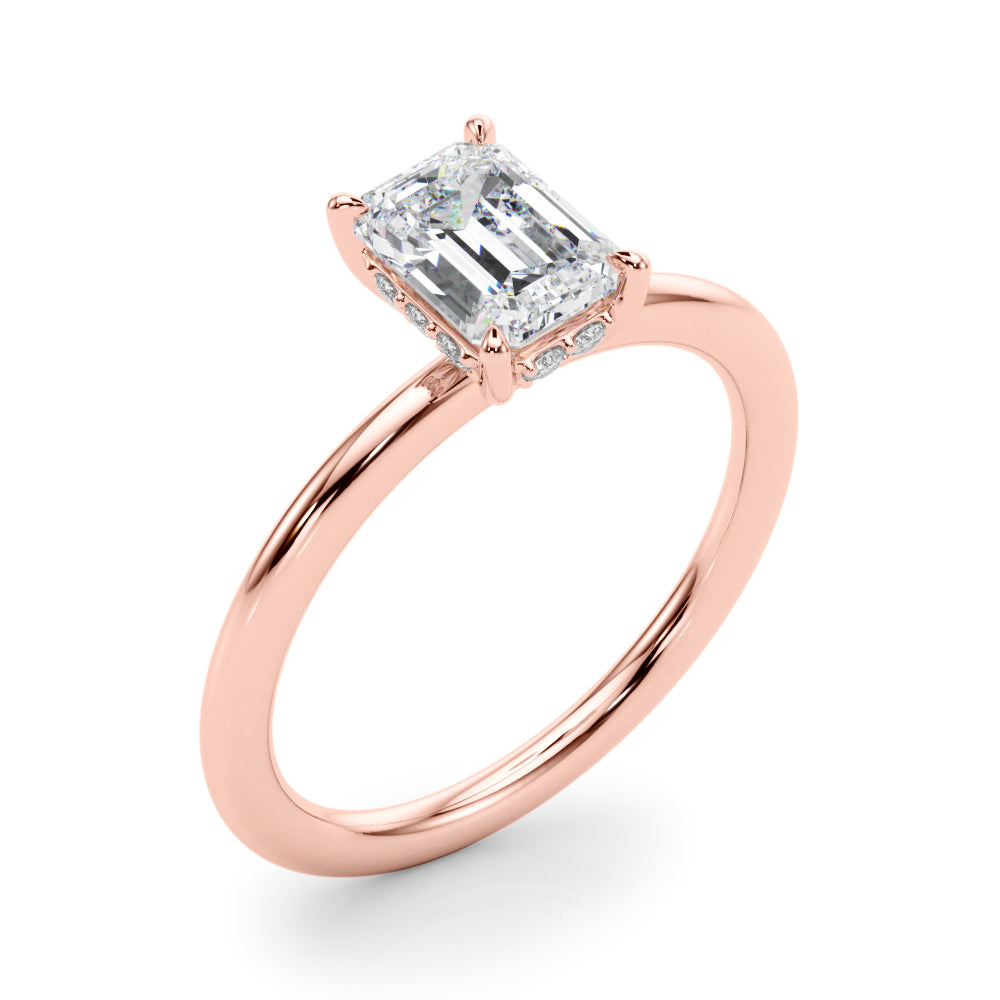 Hidden Halo Diamond Engagement Ring (1/20 ct. tw.)
