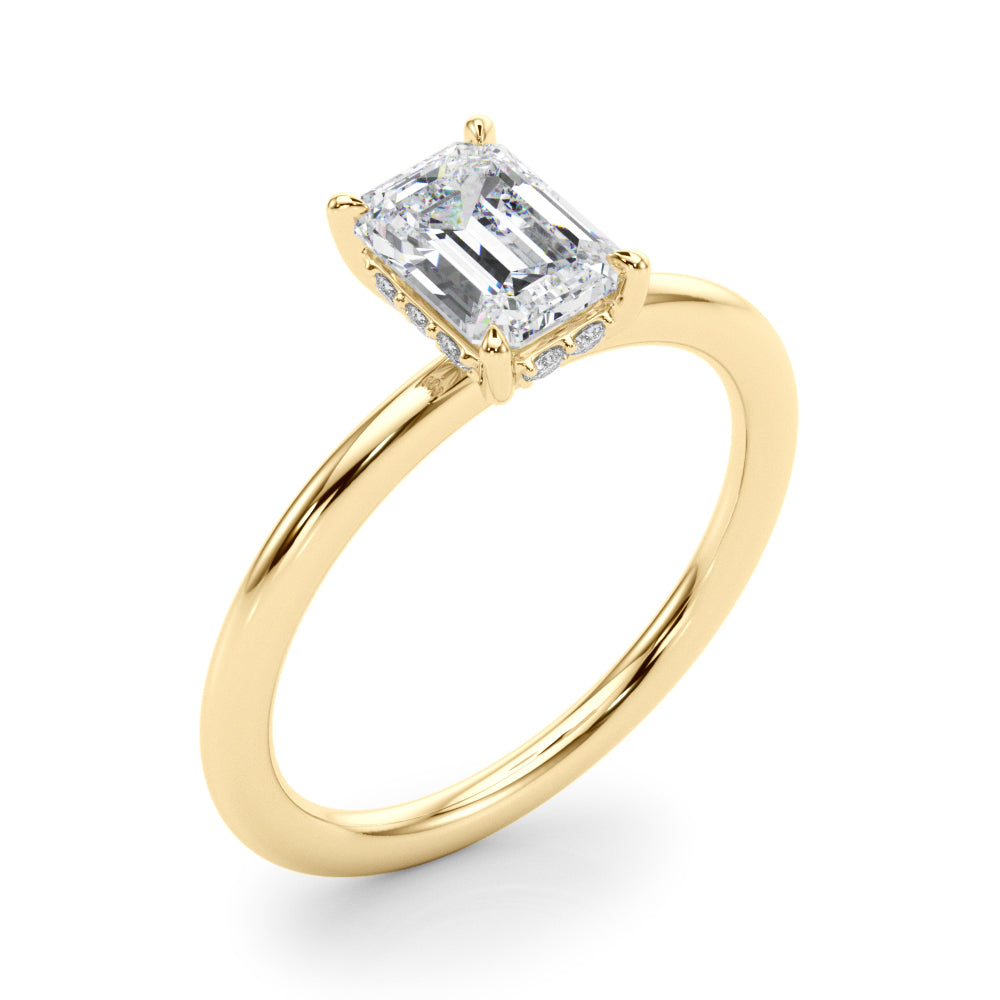 Hidden Halo Diamond Engagement Ring (1/20 ct. tw.)