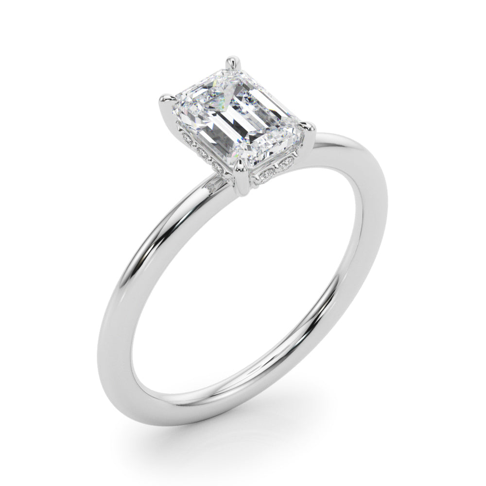 Hidden Halo Diamond Engagement Ring (1/20 ct. tw.)