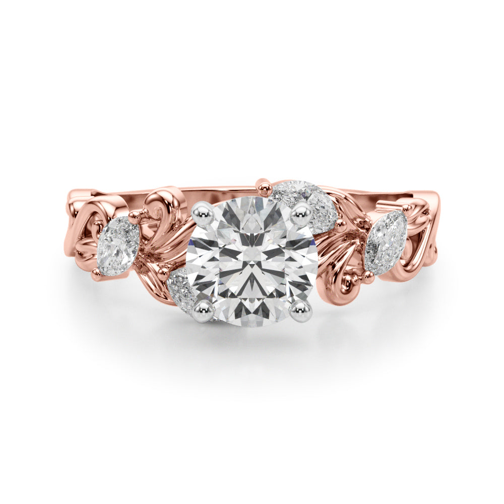 Romantic Scrollwork Diamond Engagement Ring (1/4 ct. tw.)