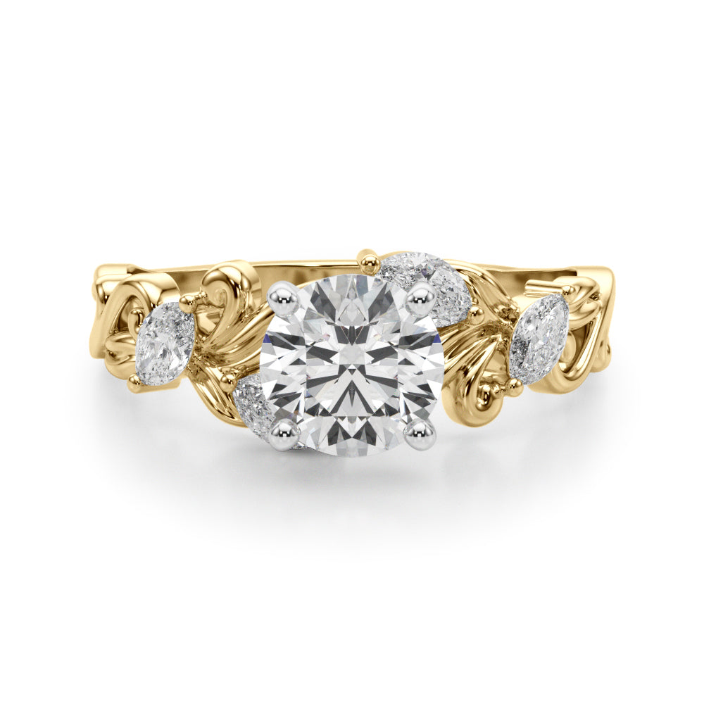 Romantic Scrollwork Diamond Engagement Ring (1/4 ct. tw.)