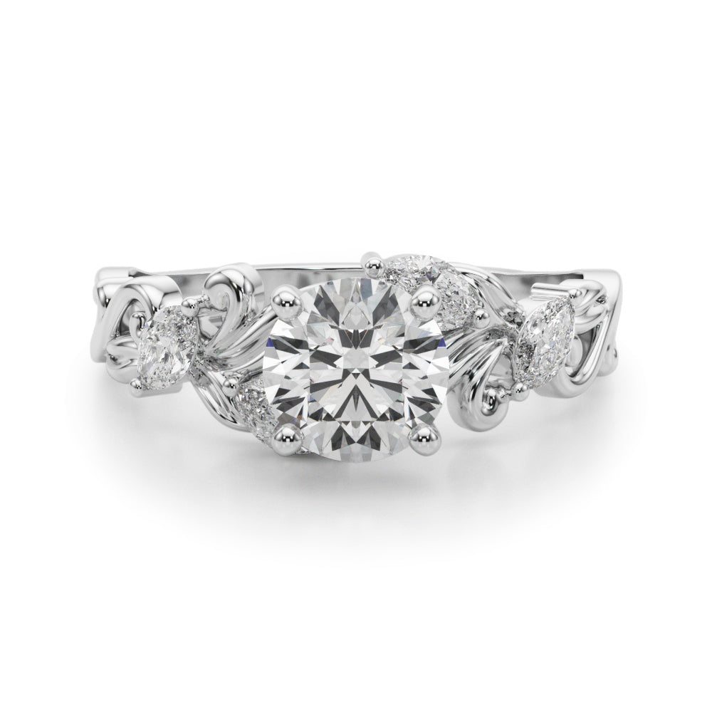 Romantic Scrollwork Diamond Engagement Ring (1/4 ct. tw.)