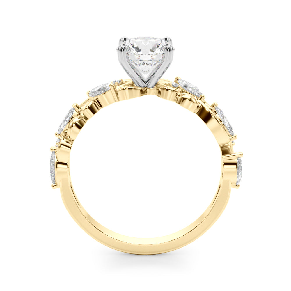 Romantic Marquise and Round Diamond Engagement Ring (3/8 ct. tw.)