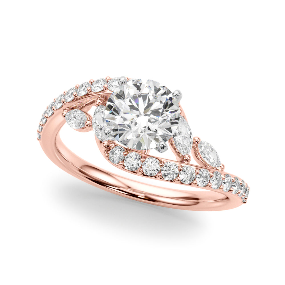 Petite Twist Diamond Engagement Ring (5/8 ct. tw.)