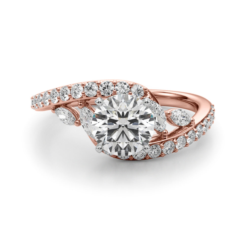 Petite Twist Diamond Engagement Ring (5/8 ct. tw.)