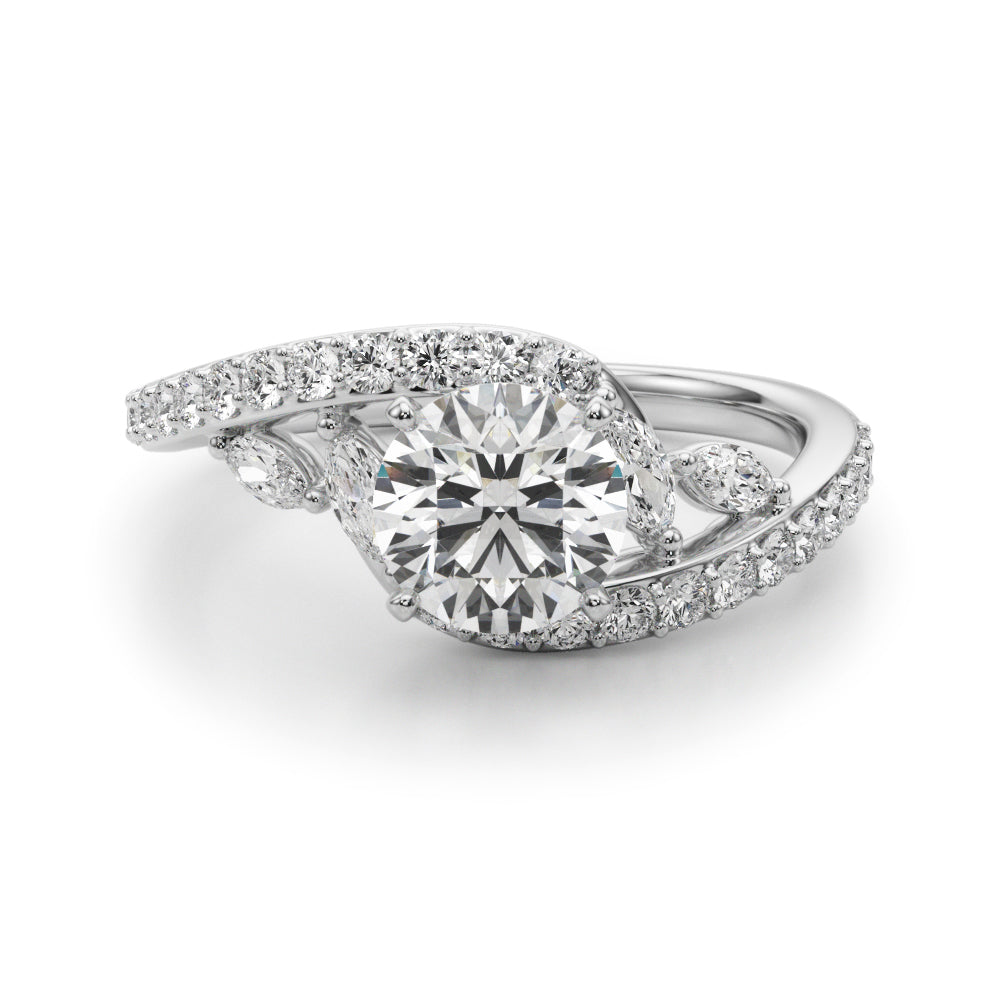 Petite Twist Diamond Engagement Ring (5/8 ct. tw.)