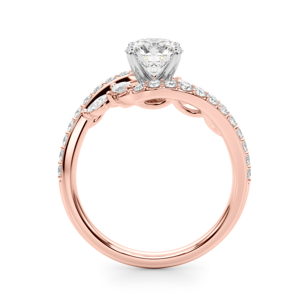 Petite Twist Diamond Engagement Ring (5/8 ct. tw.)