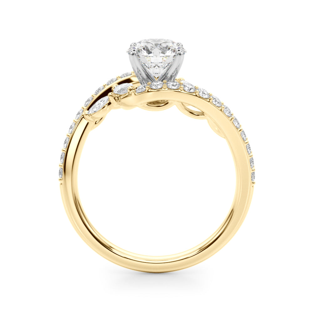 Petite Twist Diamond Engagement Ring (5/8 ct. tw.)