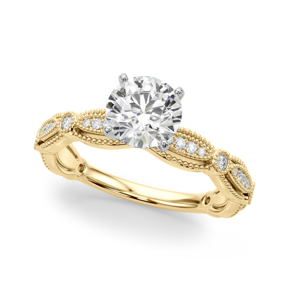 Vintage Milgrain Diamond Engagement Ring (1/5 ct. tw.)