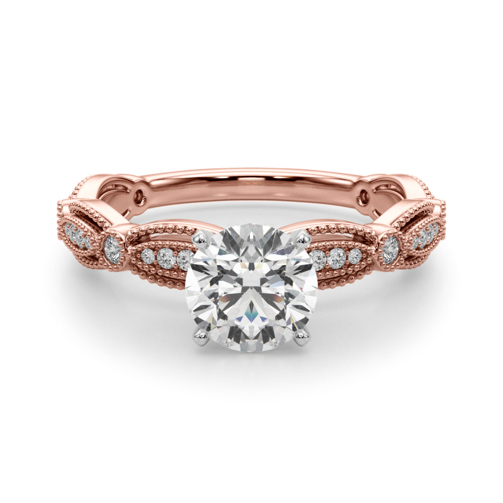 Vintage Milgrain Diamond Engagement Ring (1/5 ct. tw.)