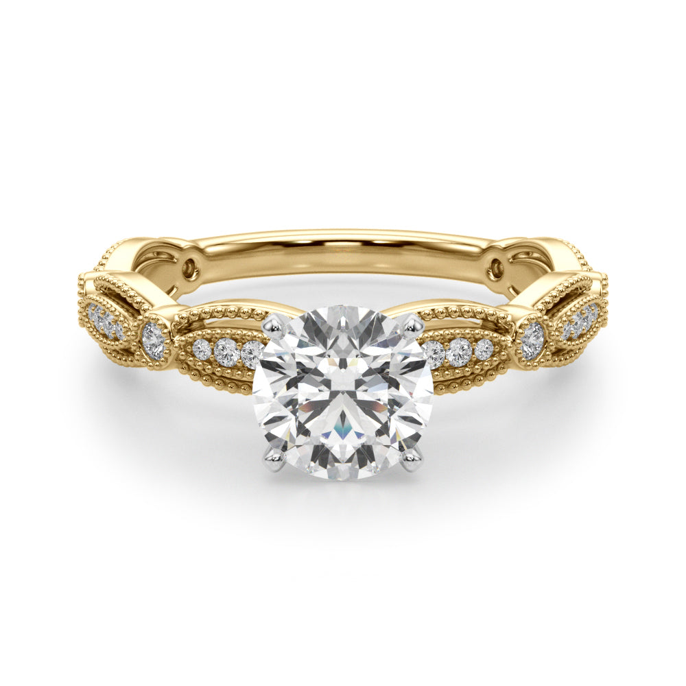 Vintage Milgrain Diamond Engagement Ring (1/5 ct. tw.)