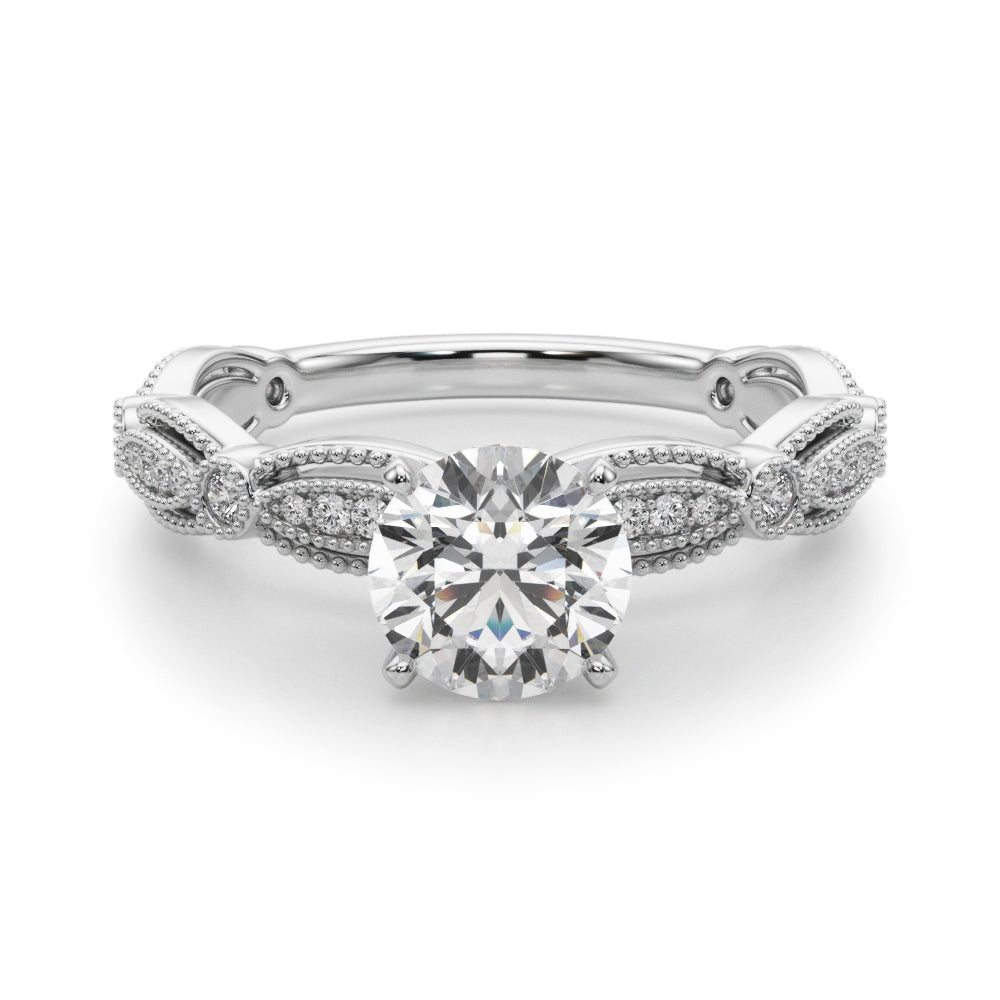 Vintage Milgrain Diamond Engagement Ring (1/5 ct. tw.)