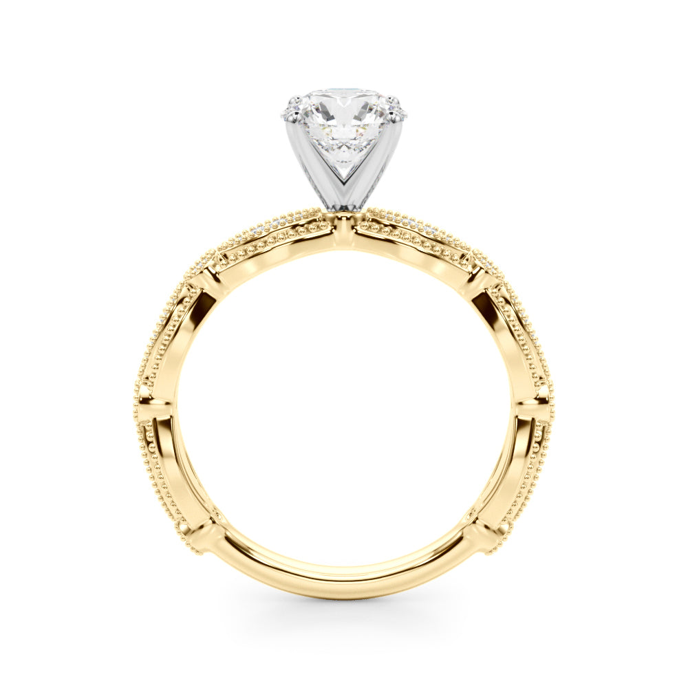 Vintage Milgrain Diamond Engagement Ring (1/5 ct. tw.)