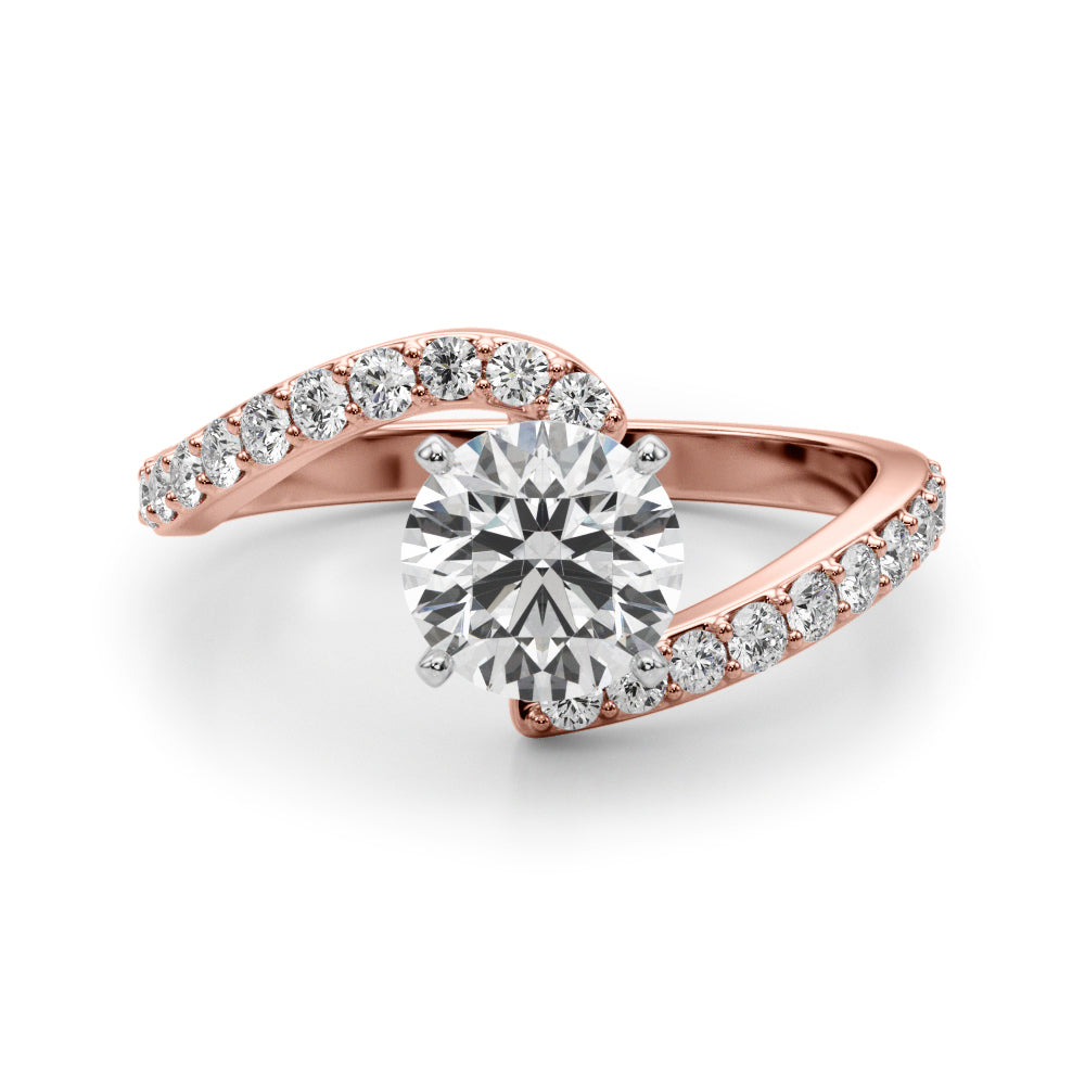 Twist Pavé Diamond Engagement Ring (1/3 ct. tw.)