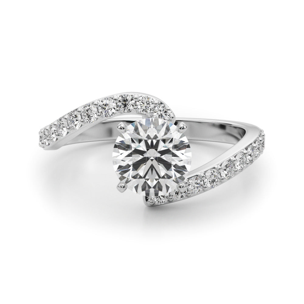Twist Pavé Diamond Engagement Ring (1/3 ct. tw.)