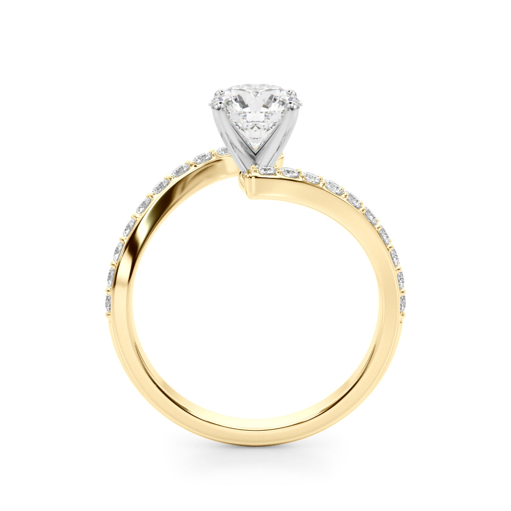 Twist Pavé Diamond Engagement Ring (1/3 ct. tw.)