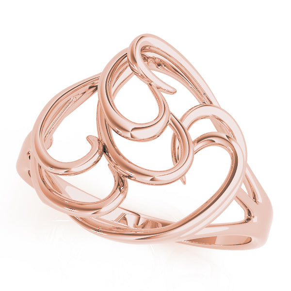 Sculpted Openwork Heart Ring