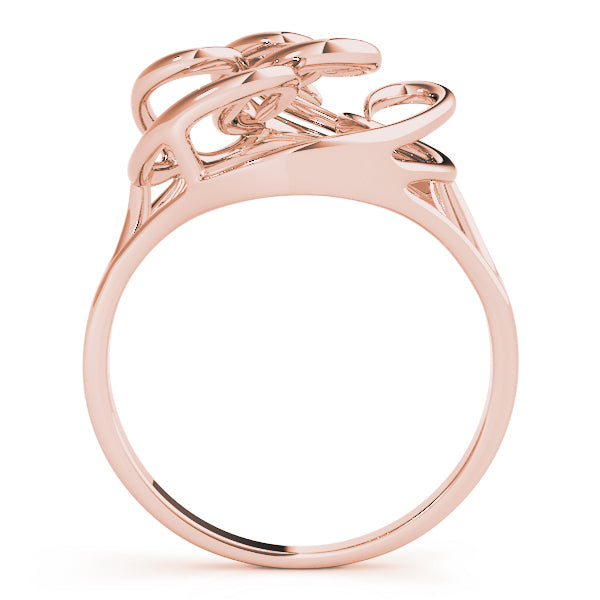 Sculpted Openwork Heart Ring