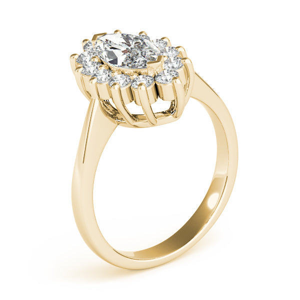 Marquise Halo Cluster Diamond Engagement Ring (1/2 ct. tw.)