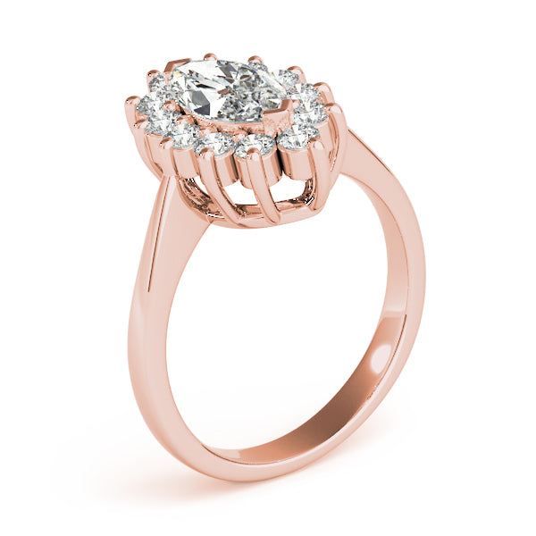 Marquise Halo Cluster Diamond Engagement Ring (1/2 ct. tw.)
