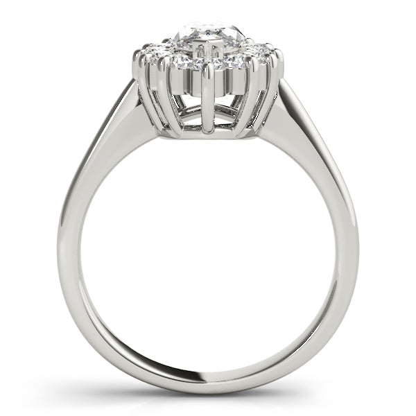 Marquise Halo Cluster Diamond Engagement Ring (1/2 ct. tw.)