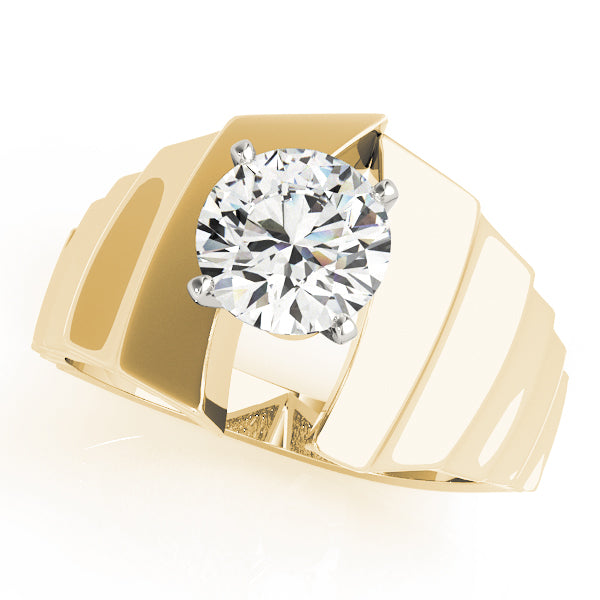 Architectural Solitaire Engagement Ring