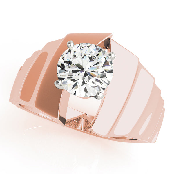 Architectural Solitaire Engagement Ring