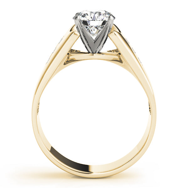 Architectural Channel-Set Diamond Engagement Ring (1/4 ct. tw.)